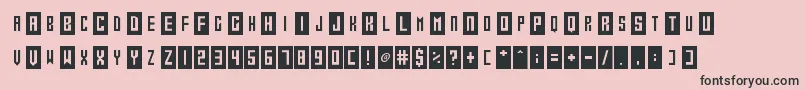 Gameshow Font – Black Fonts on Pink Background