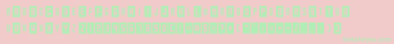 Gameshow Font – Green Fonts on Pink Background