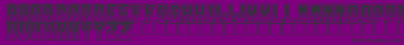 Gamix Font – Black Fonts on Purple Background