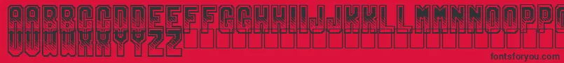 Gamix Font – Black Fonts on Red Background