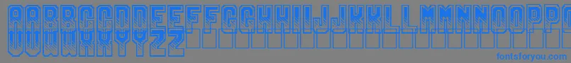 Gamix Font – Blue Fonts on Gray Background