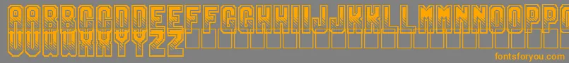 Gamix Font – Orange Fonts on Gray Background