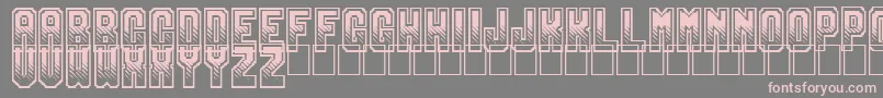 Шрифт Gamix – розовые шрифты на сером фоне