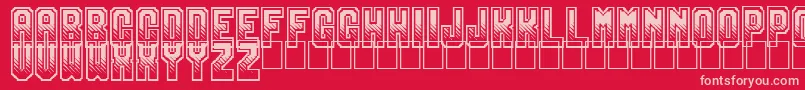 Gamix Font – Pink Fonts on Red Background