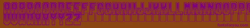 Gamix Font – Purple Fonts on Brown Background