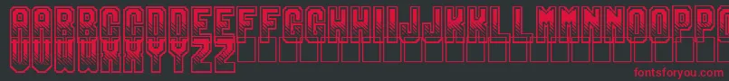 Gamix Font – Red Fonts on Black Background
