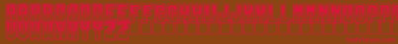 Gamix Font – Red Fonts on Brown Background
