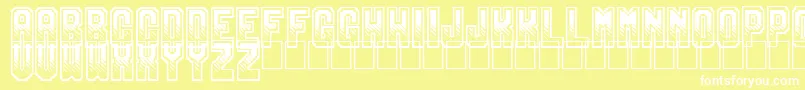 Gamix Font – White Fonts on Yellow Background