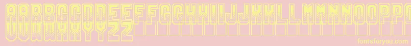 Gamix Font – Yellow Fonts on Pink Background