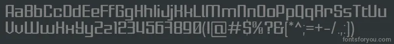Шрифт Gamlangdee – серые шрифты на чёрном фоне