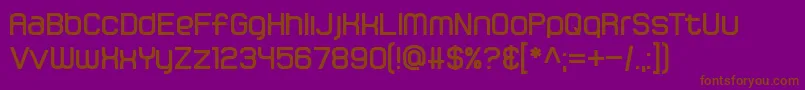 Gamma Orionis Font – Brown Fonts on Purple Background