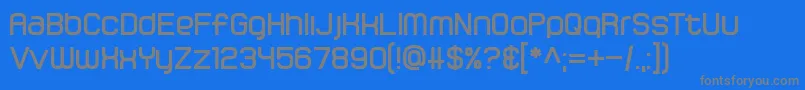 Gamma Orionis Font – Gray Fonts on Blue Background