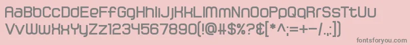 Gamma Orionis Font – Gray Fonts on Pink Background