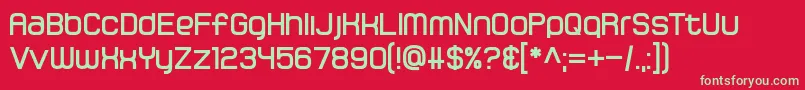 Gamma Orionis Font – Green Fonts on Red Background