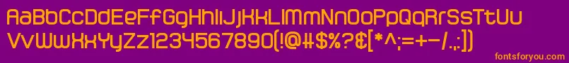 Gamma Orionis Font – Orange Fonts on Purple Background