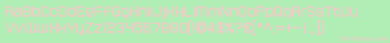 Gamma Orionis Font – Pink Fonts on Green Background