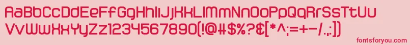 Gamma Orionis Font – Red Fonts on Pink Background
