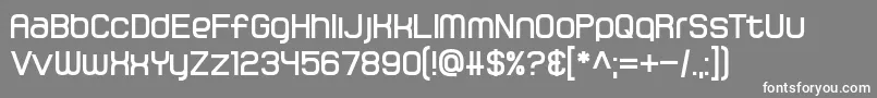 Gamma Orionis Font – White Fonts on Gray Background