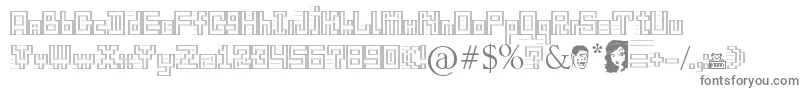 GangOfSipirok   Font – Gray Fonts on White Background