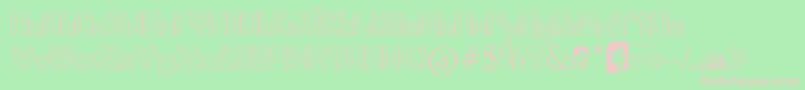 GangOfSipirok   Font – Pink Fonts on Green Background