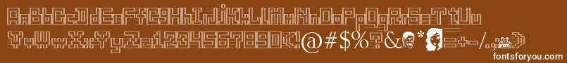 GangOfSipirok   Font – White Fonts on Brown Background