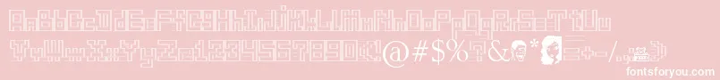 GangOfSipirok   Font – White Fonts on Pink Background
