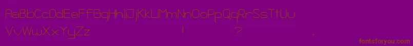 Ganix Apec Font – Brown Fonts on Purple Background