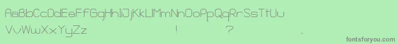 Ganix Apec Font – Gray Fonts on Green Background