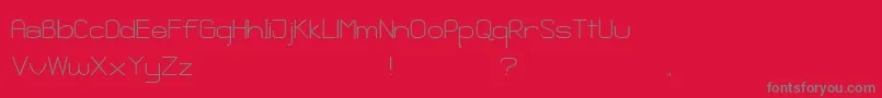 Ganix Apec Font – Gray Fonts on Red Background