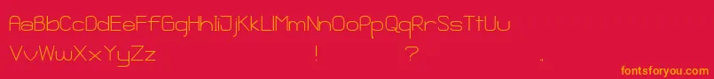 Ganix Apec Font – Orange Fonts on Red Background