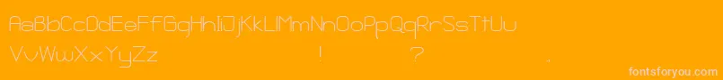 Ganix Apec Font – Pink Fonts on Orange Background