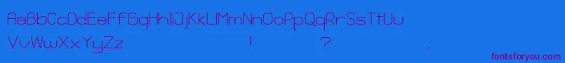 Ganix Apec Font – Purple Fonts on Blue Background