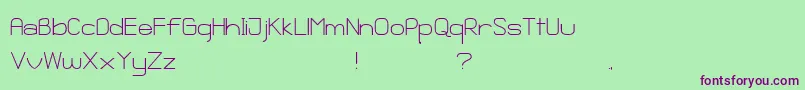 Ganix Apec Font – Purple Fonts on Green Background