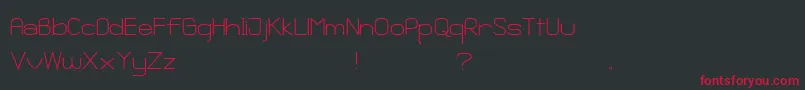 Ganix Apec Font – Red Fonts on Black Background