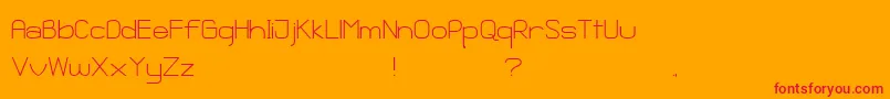 Ganix Apec-fontti – punaiset fontit oranssilla taustalla