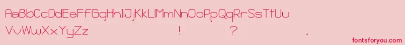 Ganix Apec Font – Red Fonts on Pink Background