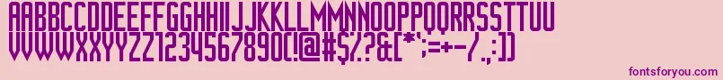 Ganymedian Font – Purple Fonts on Pink Background