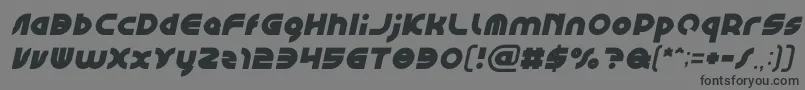 Czcionka GAPHIC DESIGN Bold Italic – czarne czcionki na szarym tle