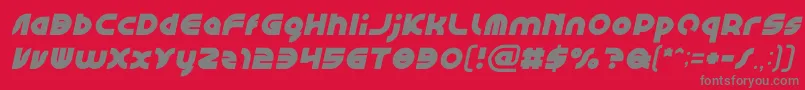 GAPHIC DESIGN Bold Italic Font – Gray Fonts on Red Background