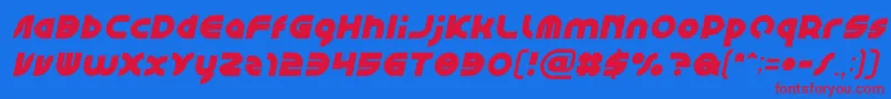 GAPHIC DESIGN Bold Italic Font – Red Fonts on Blue Background