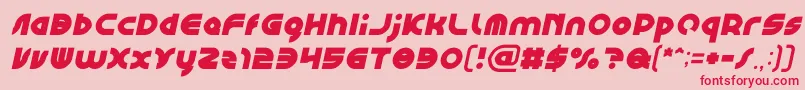 GAPHIC DESIGN Bold Italic Font – Red Fonts on Pink Background