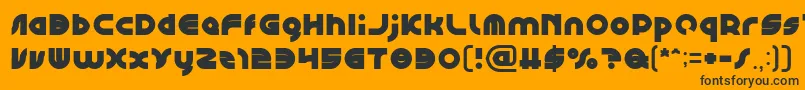 Więcej informacji o czcionce GAPHIC DESIGN Bold Czcionka GAPHIC DESIGN Bold – czarne czcionki na pomarańczowym tle