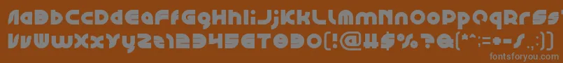 GAPHIC DESIGN Bold Font – Gray Fonts on Brown Background