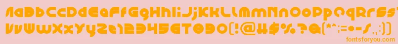 GAPHIC DESIGN Bold Font – Orange Fonts on Pink Background