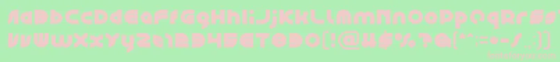 fuente GAPHIC DESIGN Bold – Fuentes Rosadas Sobre Fondo Verde