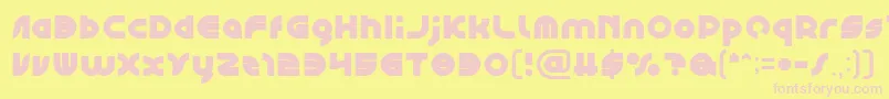 GAPHIC DESIGN Bold Font – Pink Fonts on Yellow Background