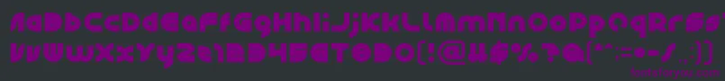 GAPHIC DESIGN Bold Font – Purple Fonts on Black Background