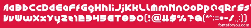 GAPHIC DESIGN Bold Font – White Fonts on Red Background