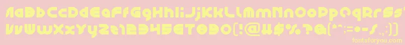 GAPHIC DESIGN Bold Font – Yellow Fonts on Pink Background