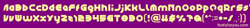 GAPHIC DESIGN Bold Font – Yellow Fonts on Purple Background